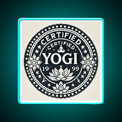 Certified Yogi Yoga Led Neon Sign For Wellness Space Rgb Color - Shineneon