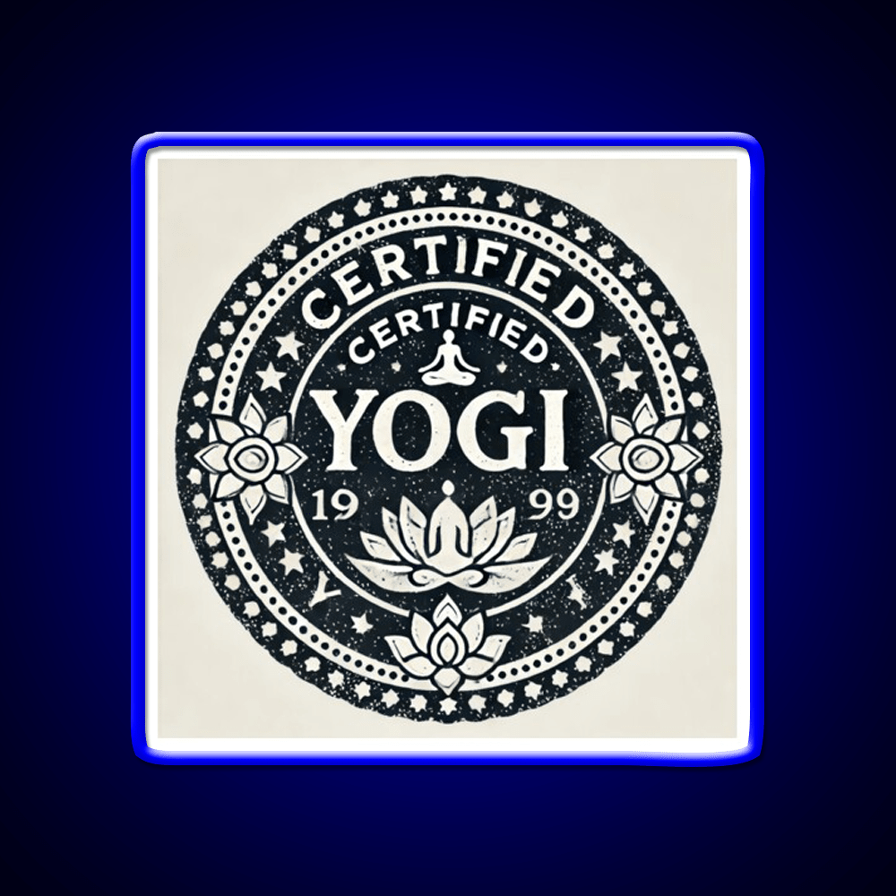 Certified Yogi Yoga Led Neon Sign For Wellness Space Rgb Color - Shineneon
