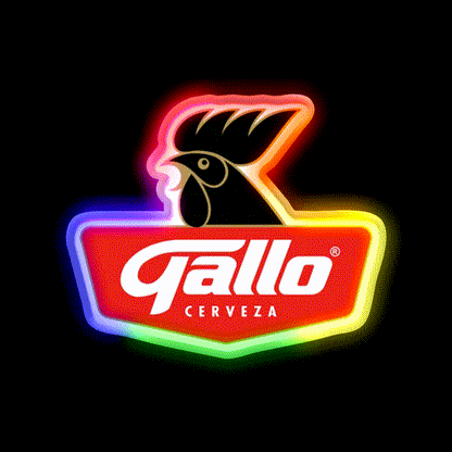 Cerveza Gallo Guatemala Beer Chapin Beer Bar Decor Led Neon Sign Wall Art Rgb Color - LED neon sign close-up detail