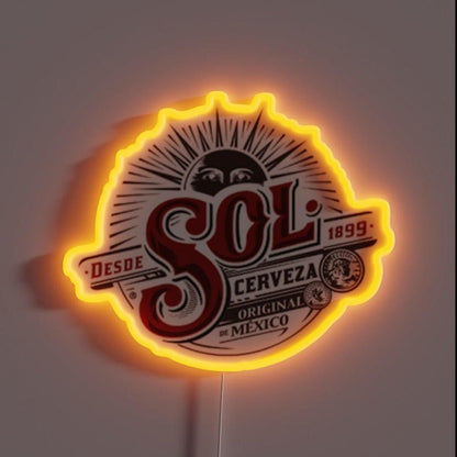 Cerveza Sol Rgb Led Neon Sign - Shineneon