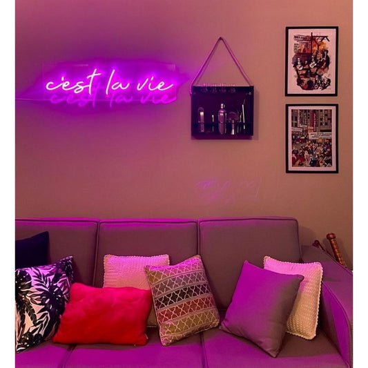 Cest La Vie French Led Sign Business Neon Sign Wall Decor