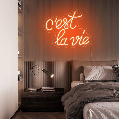 Cest La Vie Led Neon Sign For Wall Decor - Shineneon