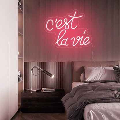 Cest La Vie Led Neon Sign For Wall Decor - Shineneon