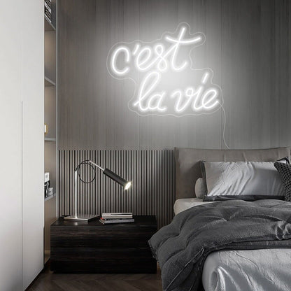 Cest La Vie Led Neon Sign For Wall Decor - Shineneon