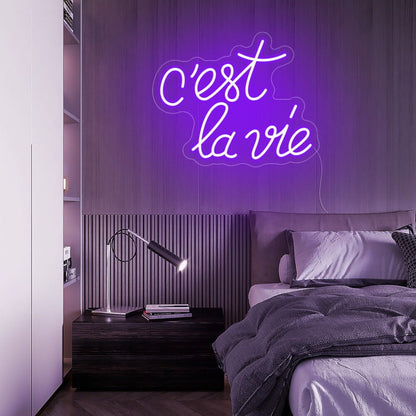 Cest La Vie Led Neon Sign For Wall Decor - Shineneon