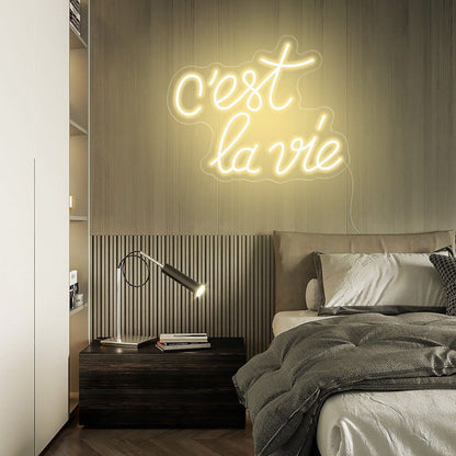 Cest La Vie Led Neon Sign For Wall Decor - Shineneon