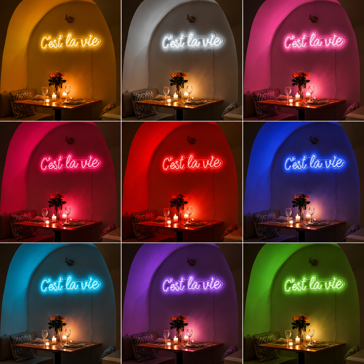 C'est La Vie LED Neon Sign Wall Neon Sign - Shineneon
