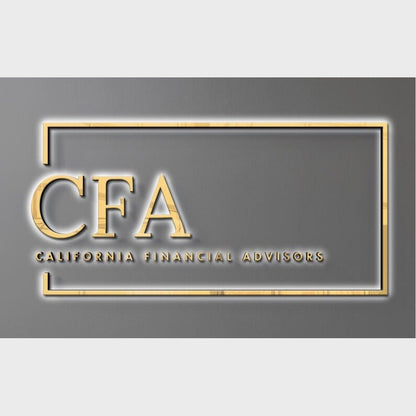 Cfa Financial Advisors 3D Backlit Channel Letters Led Light Sign - Shineneon