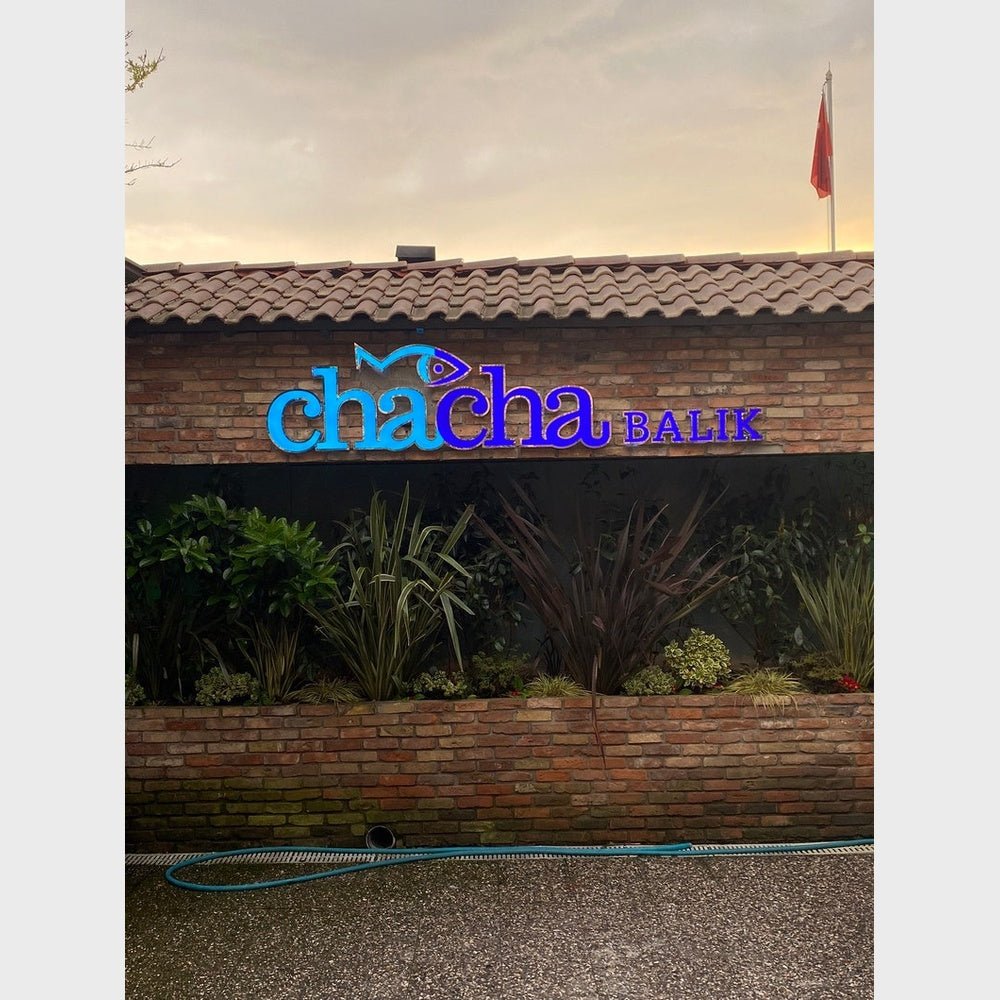 Chacha Balik 3D Backlit Channel Letters Led Light Sign - Shineneon