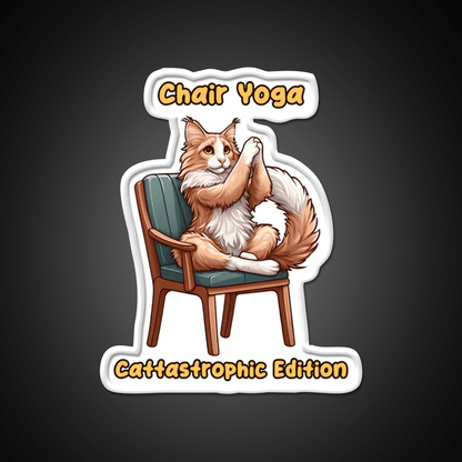 Chair Yoga Cat Pose Yoga Led Neon Sign Neon Light Rgb Color - Shineneon