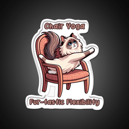 Chair Yoga Cat Pose Yoga Led Neon Sign Yoga Studio Neon Light Rgb Color - Shineneon