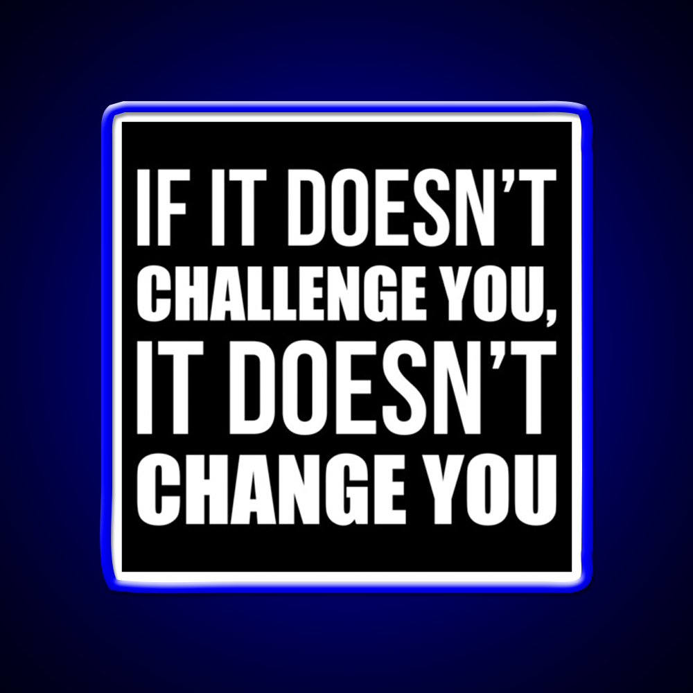Challenge You Gym Fitness Motivational Gym Fitness Led Neon Sign Rgb Color