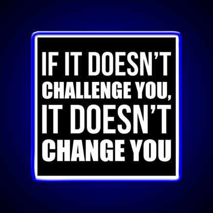Challenge You Gym Fitness Motivational Gym Fitness Led Neon Sign Rgb Color