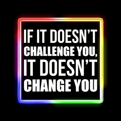 Challenge You Gym Fitness Motivational Gym Fitness Led Neon Sign Rgb Color