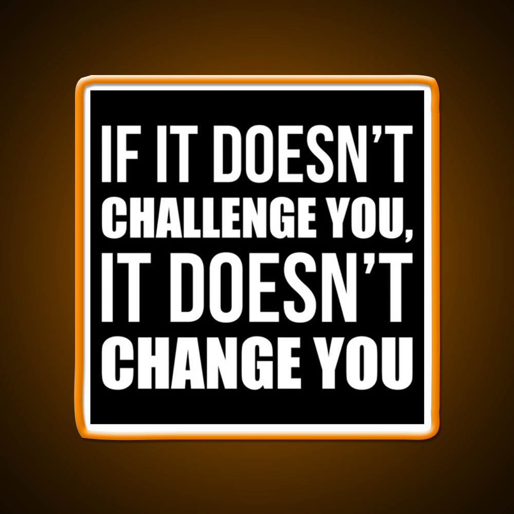 Challenge You Gym Fitness Motivational Gym Fitness Led Neon Sign Rgb Color - LED neon sign view 6