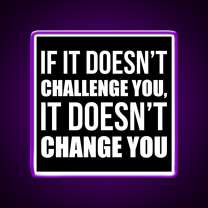 Challenge You Gym Fitness Motivational Gym Fitness Led Neon Sign Rgb Color - LED neon sign view 9