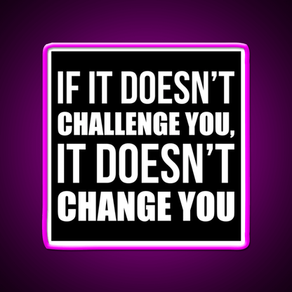 Challenge You Gym Fitness Motivational Gym Fitness Led Neon Sign Rgb Color - Shineneon