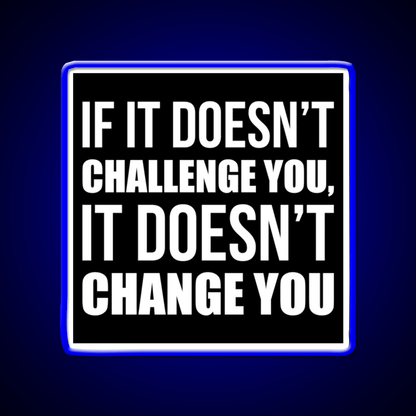 Challenge You Gym Fitness Motivational Gym Fitness Led Neon Sign Rgb Color - Shineneon
