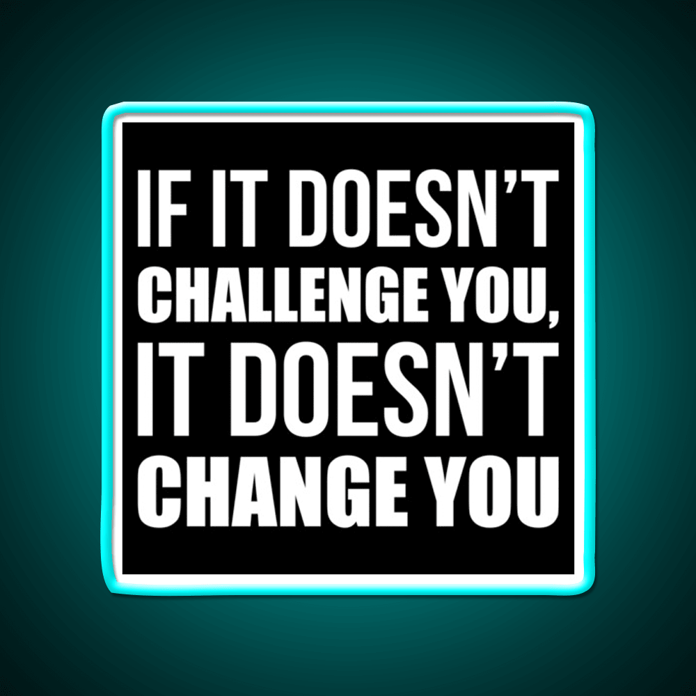 Challenge You Gym Fitness Motivational Gym Fitness Led Neon Sign Rgb Color - Shineneon