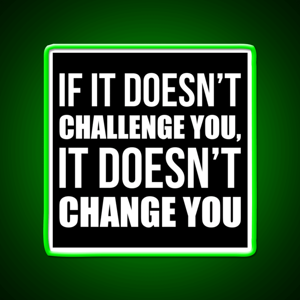 Challenge You Gym Fitness Motivational Gym Fitness Led Neon Sign Rgb Color - Shineneon