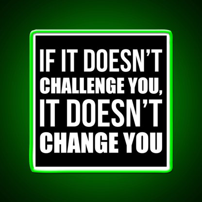 Challenge You Gym Fitness Motivational Gym Fitness Led Neon Sign Rgb Color - Shineneon