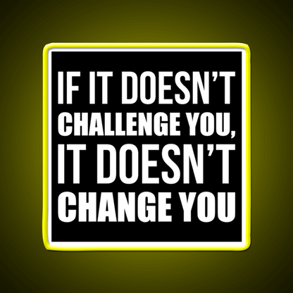 Challenge You Gym Fitness Motivational Gym Fitness Led Neon Sign Rgb Color - Shineneon