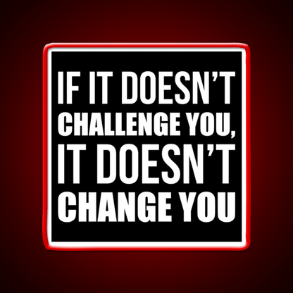 Challenge You Gym Fitness Motivational Gym Fitness Led Neon Sign Rgb Color - Shineneon