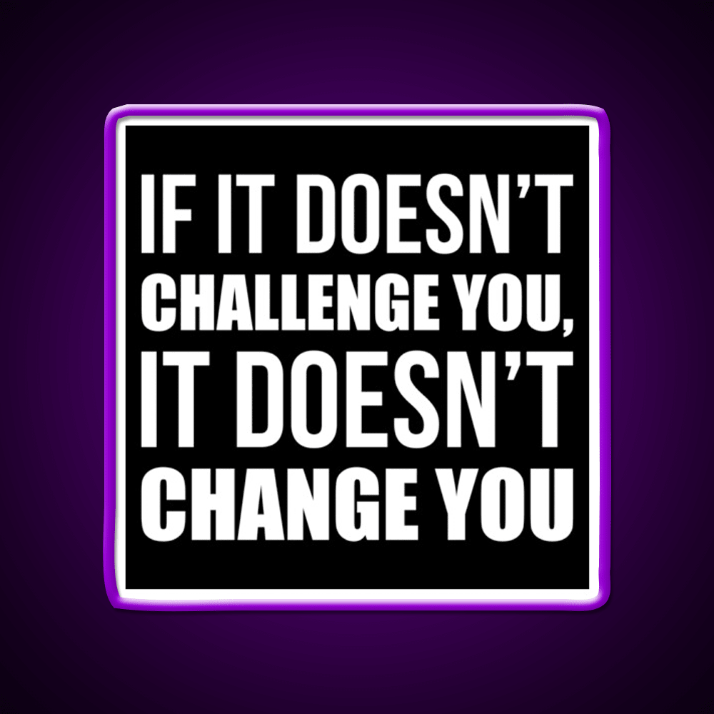 Challenge You Gym Fitness Motivational Gym Fitness Led Neon Sign Rgb Color - Shineneon