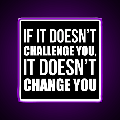 Challenge You Gym Fitness Motivational Gym Fitness Led Neon Sign Rgb Color - Shineneon