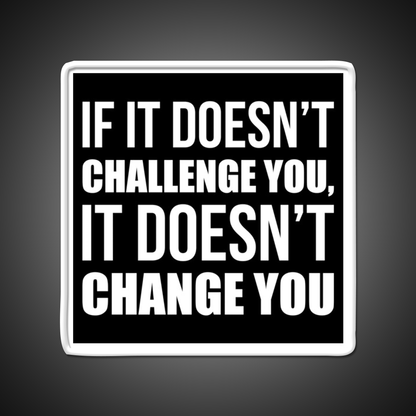 Challenge You Gym Fitness Motivational Gym Fitness Led Neon Sign Rgb Color - LED neon sign view 11