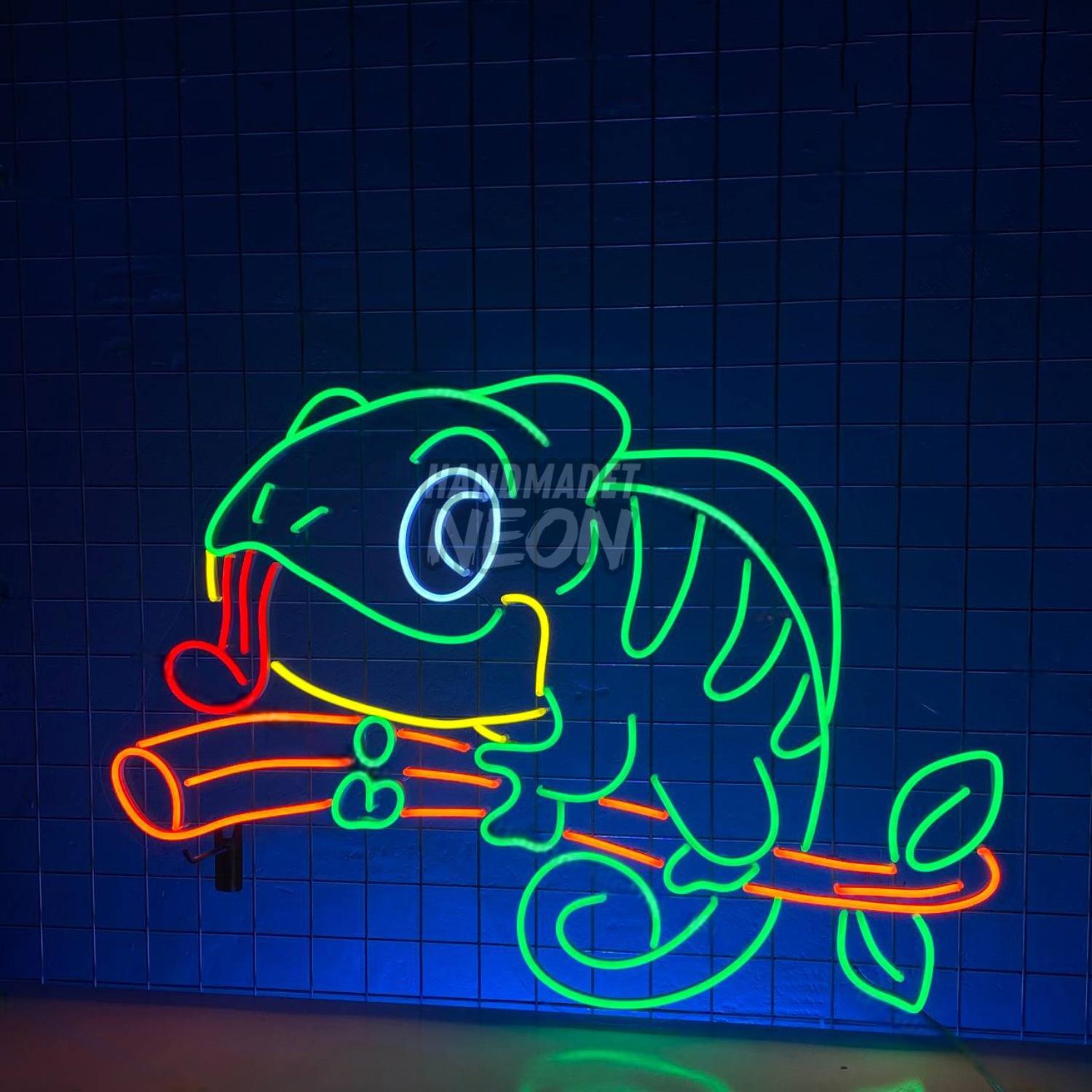 Chameleon Led Neon Sign Bedroom Wall Decor | Shineneon