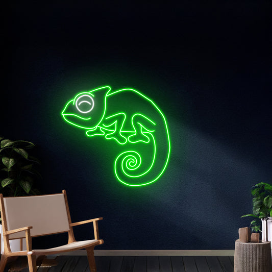 Chameleon Neon Sign