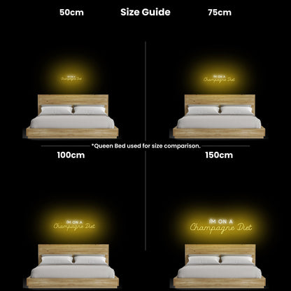 Champagne Diet Led Neon Sign | Shineneon