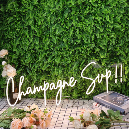 Champagne Sup Yellow Led Neon Sign - Shineneon