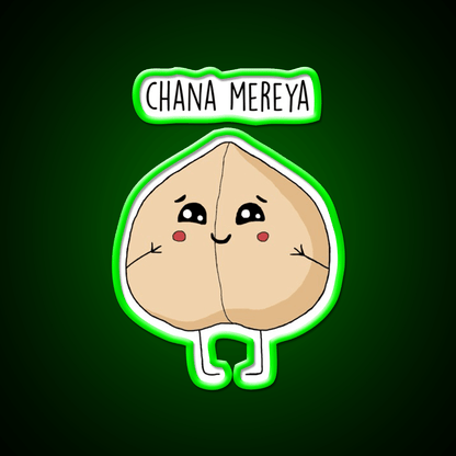 Chana Mereya Snack Lines Snack Food Led Neon Sign Rgb Color - Shineneon