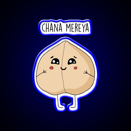Chana Mereya Snack Lines Snack Food Led Neon Sign Rgb Color - Shineneon