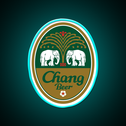 Chang Beer Bar Decor Led Neon Sign Wall Art Rgb Color - Size and dimension reference
