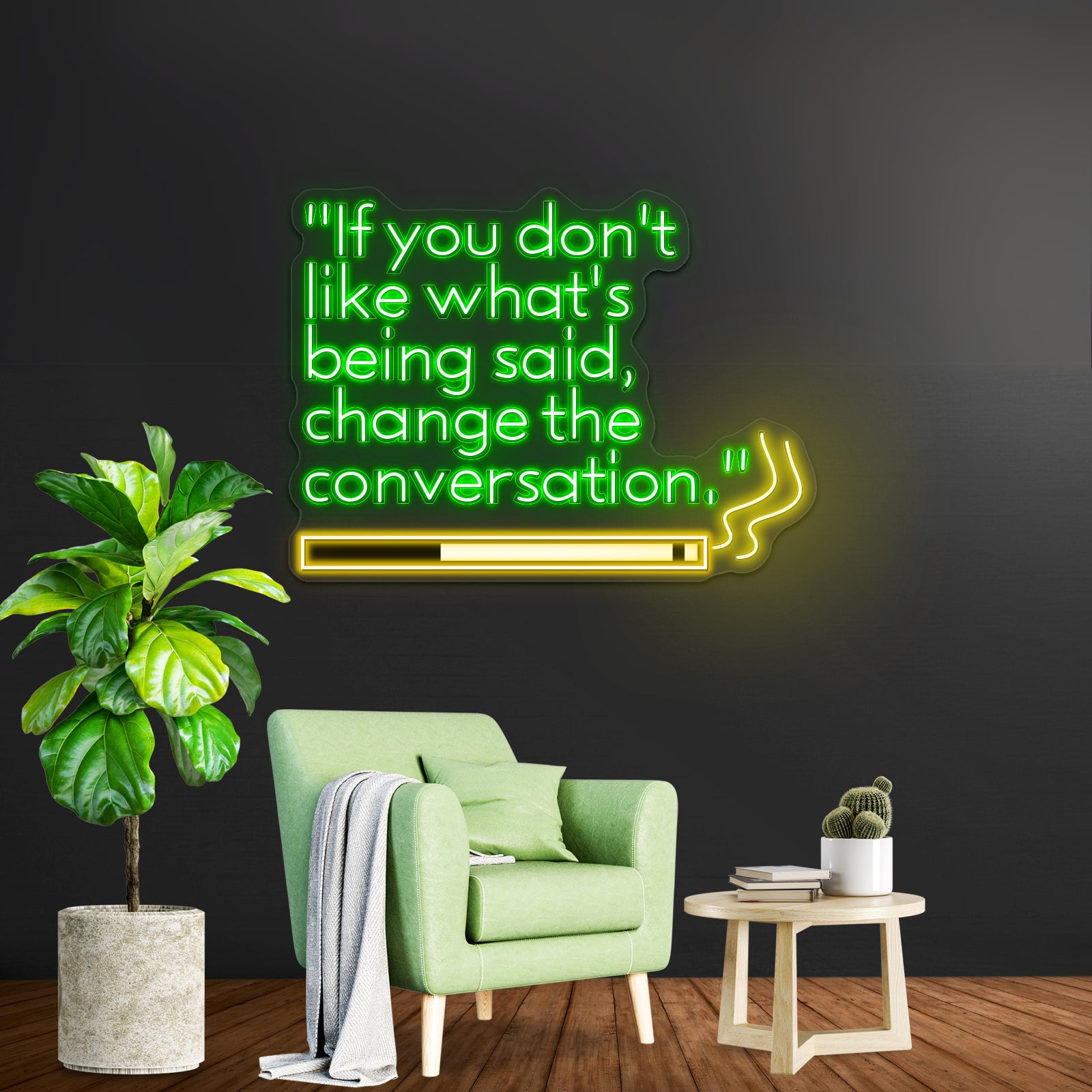 Change The Conversation Artwork Business Neon Sign