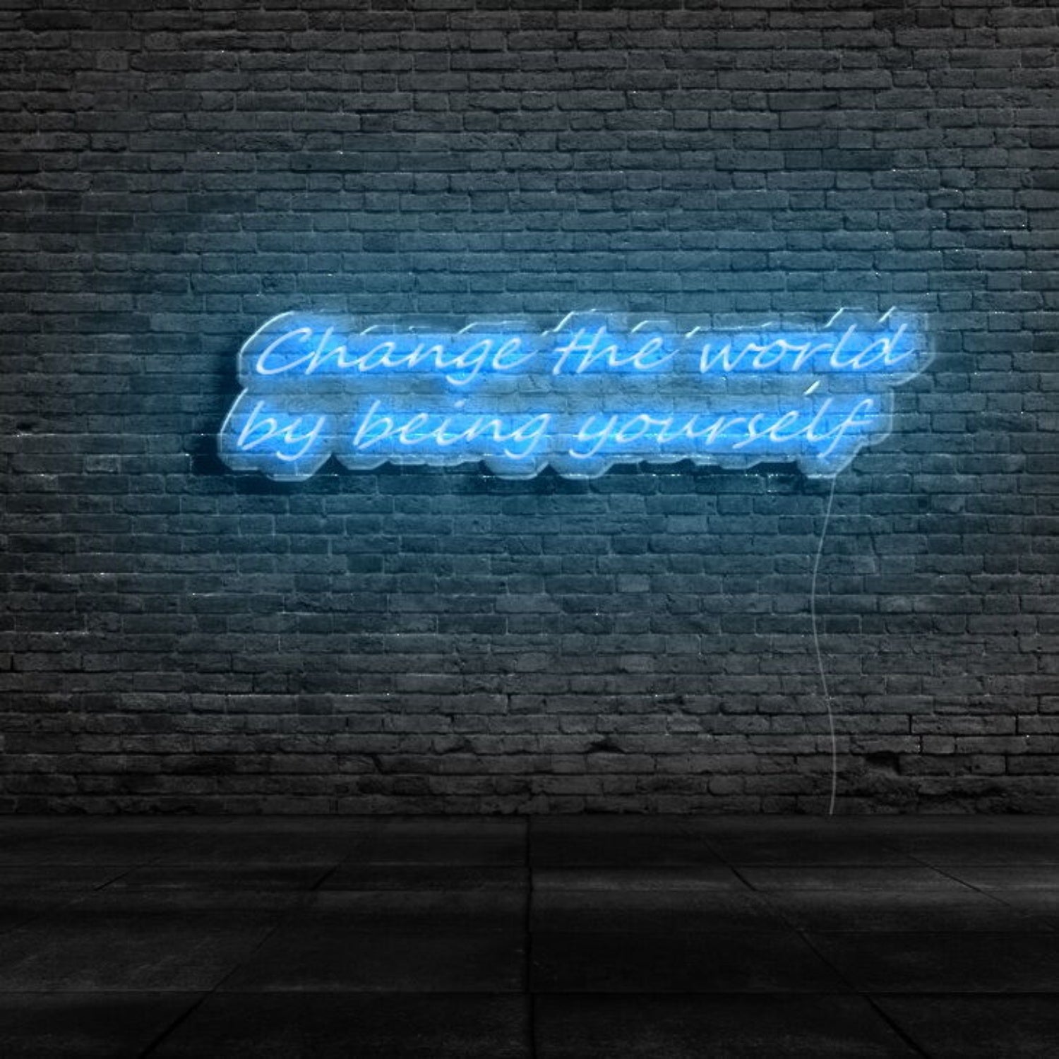 Change The World By Being Yourself Neon Sign | Shineneon