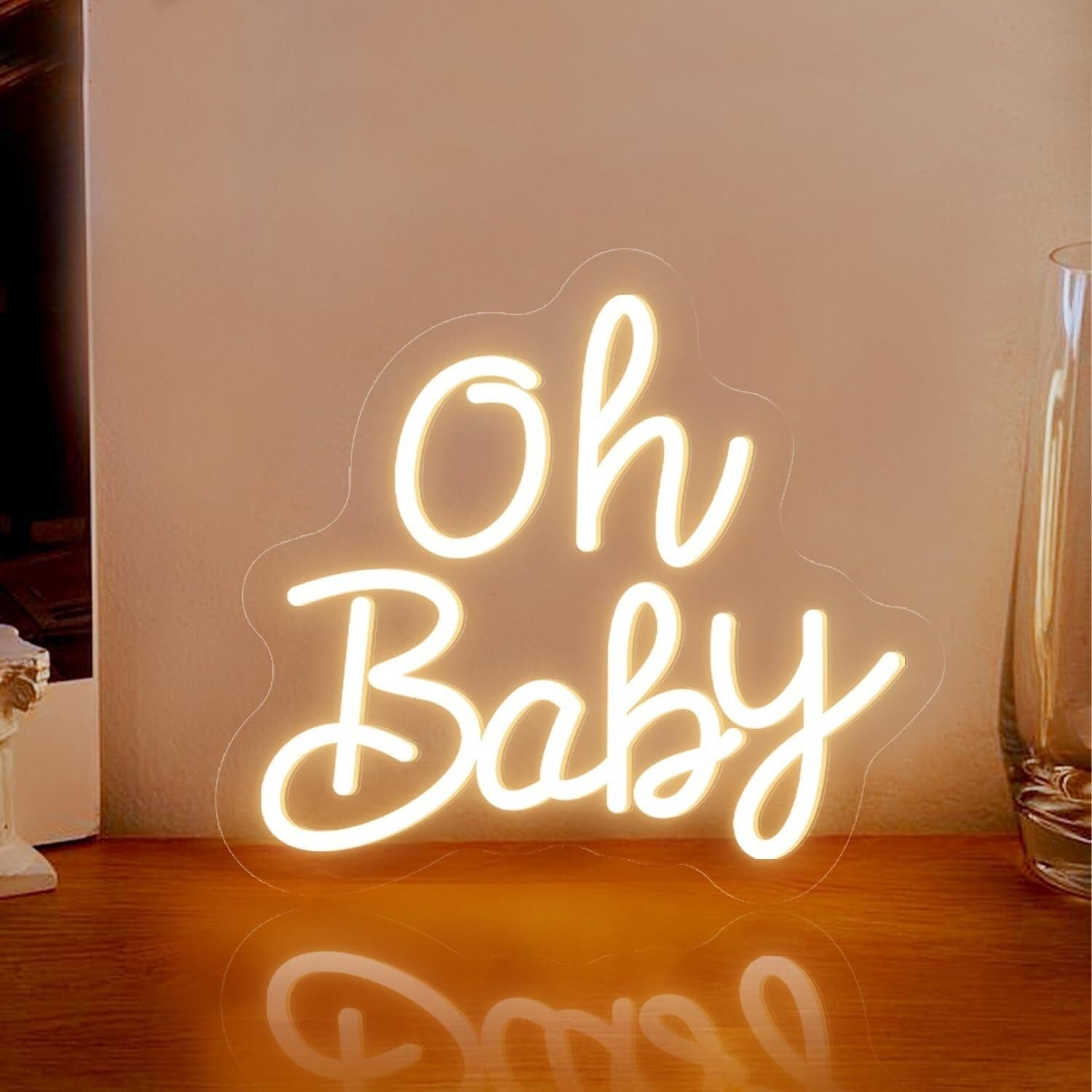 Changeable Color Oh Baby Neon Sign For Newborn Kids | Shineneon