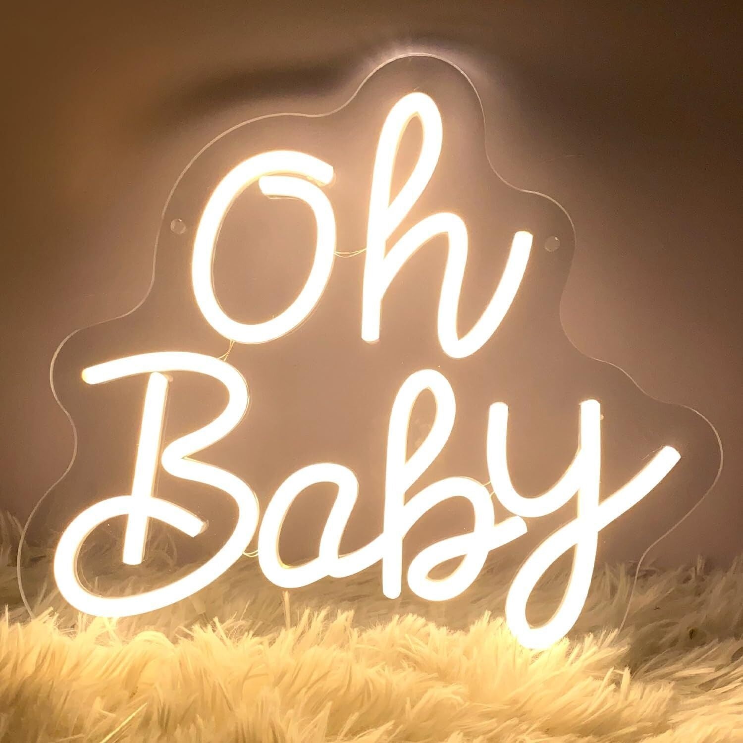Changeable Color Oh Baby Neon Sign For Newborn Kids | Shineneon