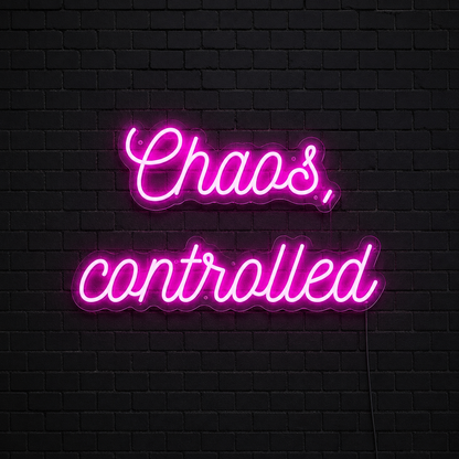 Chaos Controlled Wall Decor LED Neon Sign - 01 Original Product Image