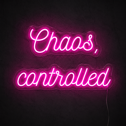 Chaos Controlled Wall Decor LED Neon Sign - 02 High-Converting Product Image
