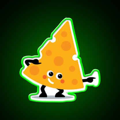 Character Fusion Just Cheese Snack Food Led Neon Sign Rgb Color - Shineneon