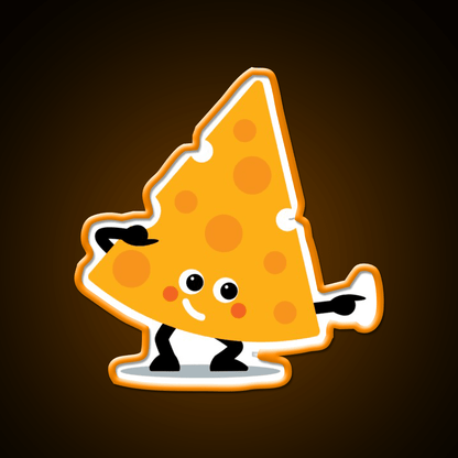 Character Fusion Just Cheese Snack Food Led Neon Sign Rgb Color - Shineneon