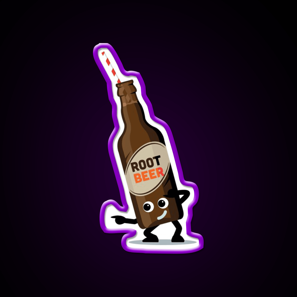 Character Fusion Just Root Beer Snack Food Led Neon Sign Rgb Color - Shineneon