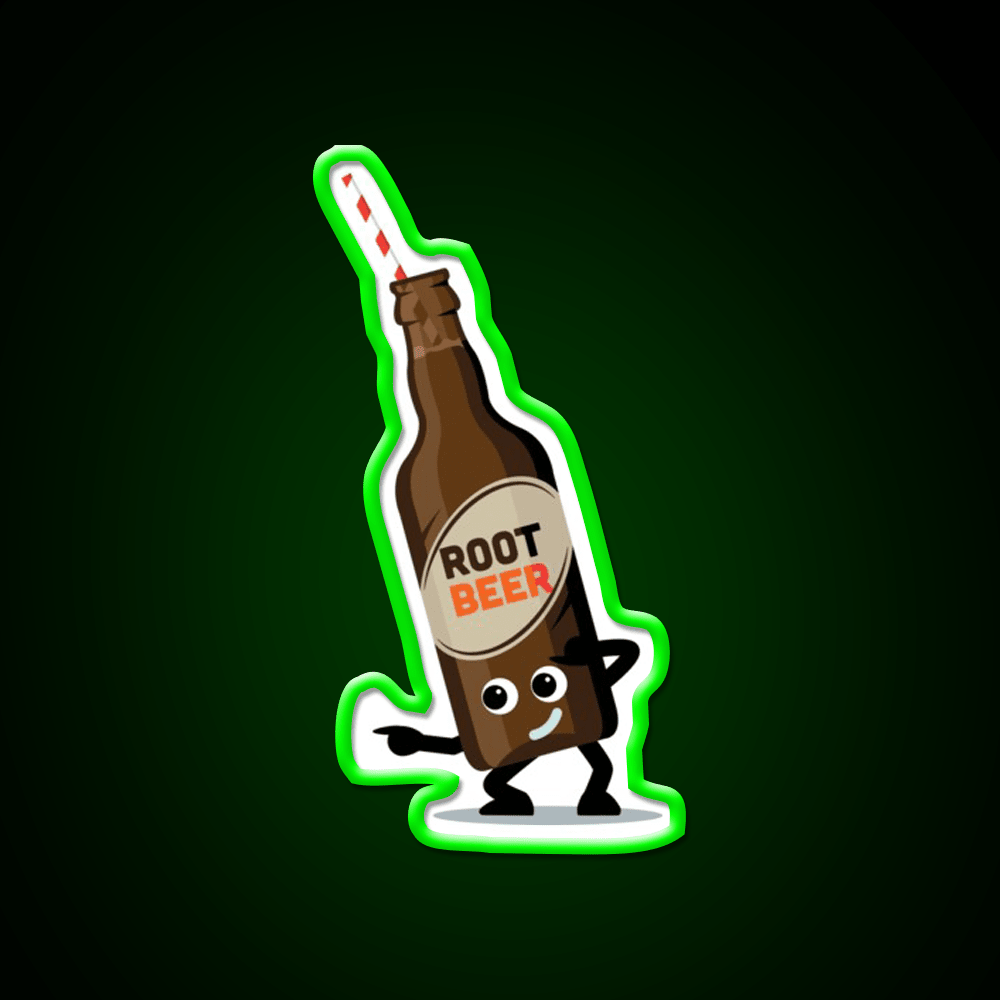 Character Fusion Just Root Beer Snack Food Led Neon Sign Rgb Color - Shineneon