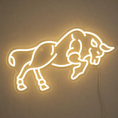Charging Bull Neon Sign LED Neon Sign main product image