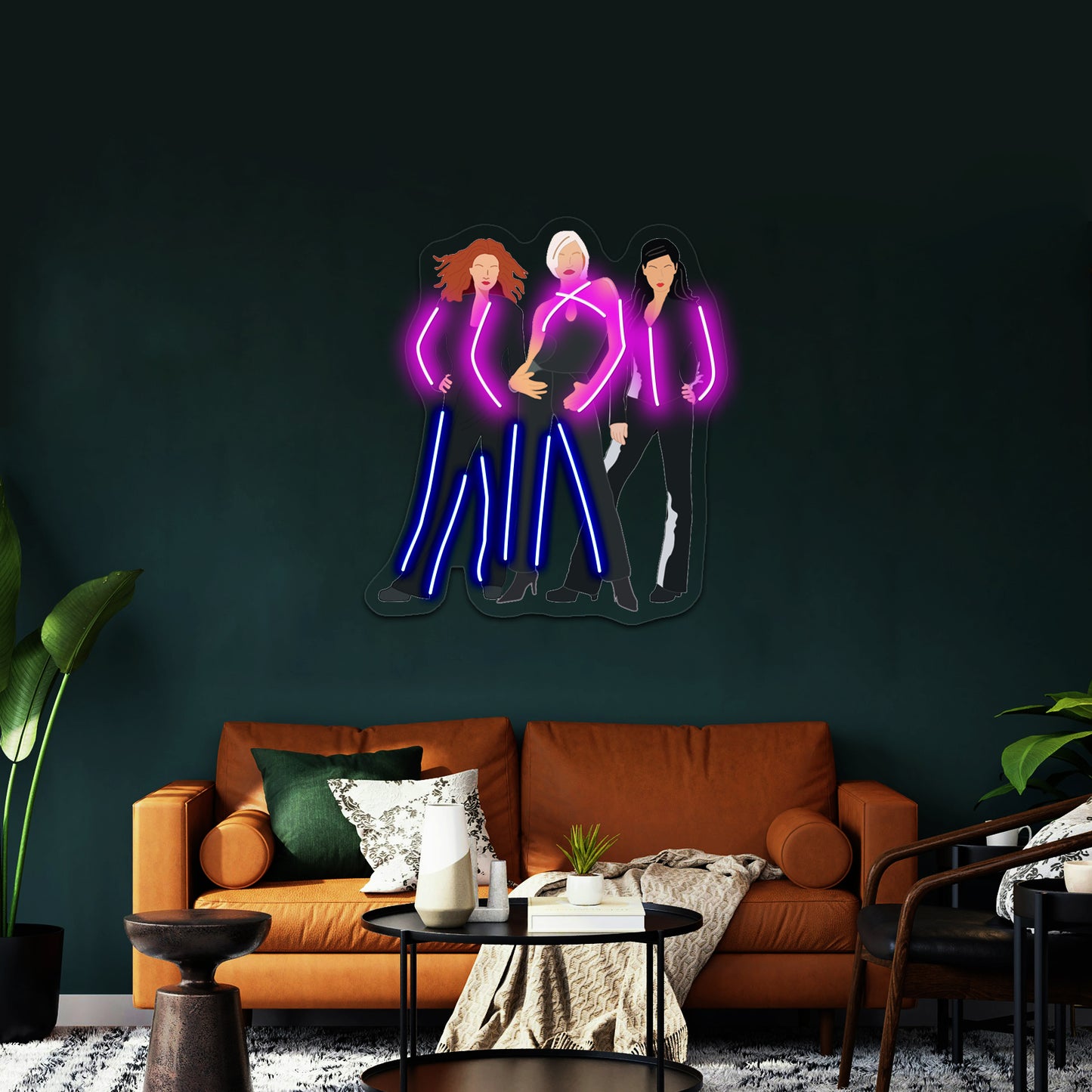 Charlies Angels Pop Artwork Business Neon Sign