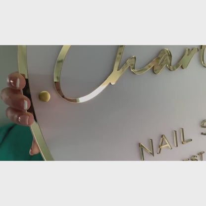 Charlotte Nail Salon Acrylic Business Logo Sign - Shineneon